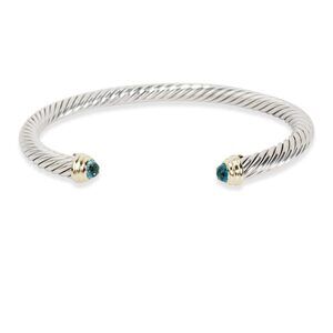 David Yurman Classic 5mm Cable Bangle in 14K Yellow Gold/Sterling Silver